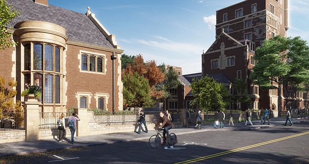 Architect's rendering of the new residential colleges